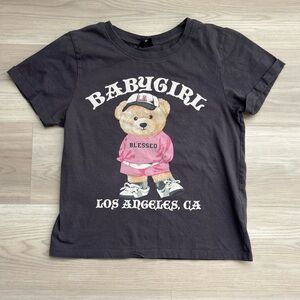 Babygirl Graphic Tee - Gray